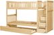 Homelegance® Bartly Natural Youth Twin/Twin Step Bunk Bed with Twin Trundle-2