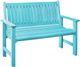 C.R. Plastics Generation Line Aqua Garden Bench-0