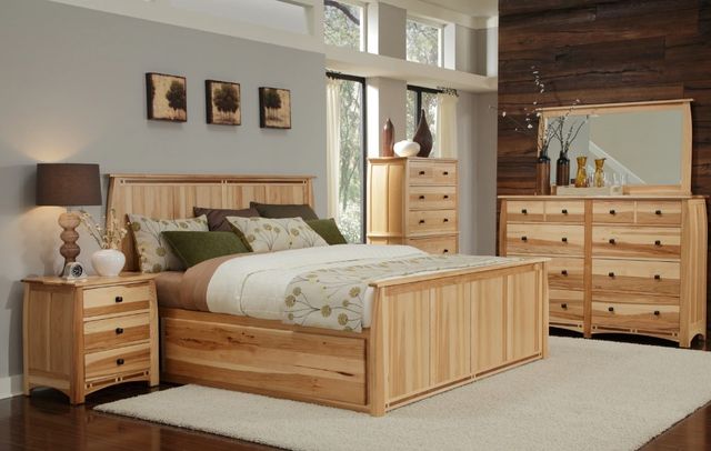 A-America® Adamstown Natural King Panel Storage Bed-3
