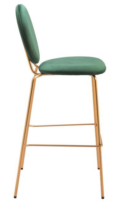 Zuo® Modern Odessa Gold/Green Barstool-1