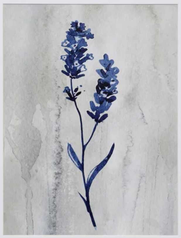 Stylecraft Indigo Botanical II Gray/White Wall Art-1