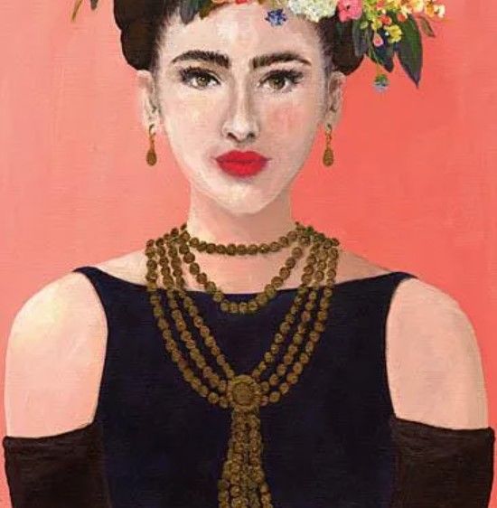 Classy Art Audrey Kahlo by Kamdon Kreations Wall Art-1