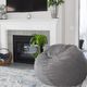 CordaRoy's® Original Charcoal Chenille King Bean Bag Chair-3