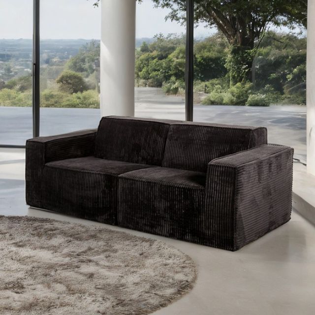 Furniture of America® Kimara Black Loveseat-1