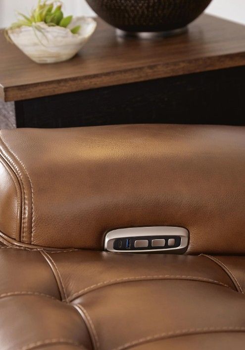 Signature Design by Ashley® Temmpton 4-Piece Chocolate Power Reclining L-Shape Sectional-2