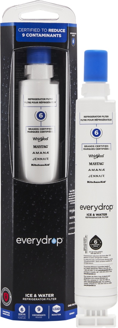EveryDrop by Whirlpool 冷蔵庫用ウォーターフィルター1（1個入りパック） EveryDrop Ice and Water Refrigerator Filter (3-Pack) EDR1RXD1_3_PACK