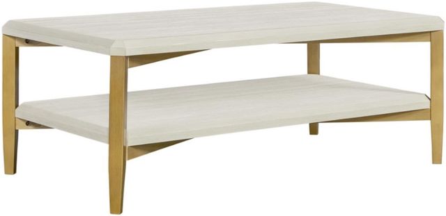 Bernards Indigo Beige/White Cocktail Table-0