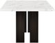 New Classic® Home Furnishings Faust Marble Top Adjustable Dining Table with Espresso Base-2