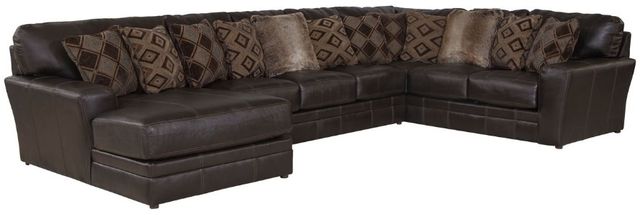 Jackson Furniture Denali 3-Piece Chocolate Left-Arm Facing Sectional and Chaise-0