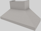 Vent-A-Hood® 60" Stainless Steel Euro-Style Wall Mounted Range Hood-5