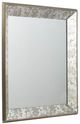 A & B Home Dorthea Gray Square Mirror-0
