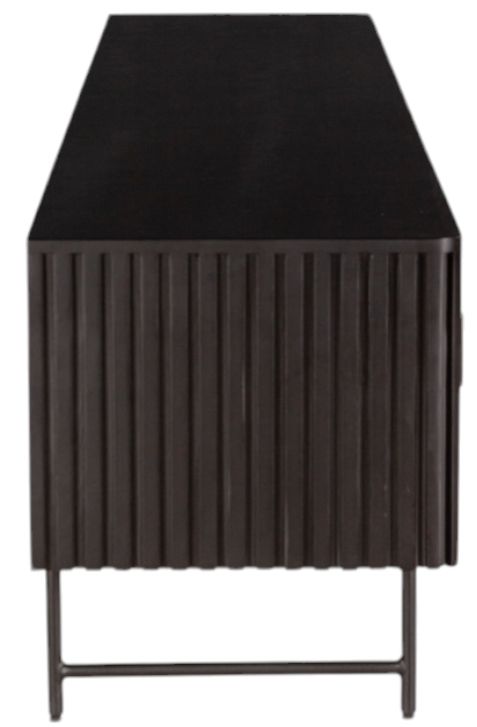 Home Trends & Design Verbania Matte Black Cabinet-1