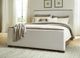 Signature Design by Ashley® Radkin Burnished Brown/Off-White King Upholstered Panel Bed-1