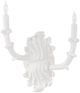 Wildwood Lamps White Plaster Roche Plaster Double Arm Sconce-1