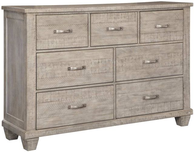 Benchcraft® Naydell 3-Piece Rustic Gray Queen Storage Panel Bed Set-2