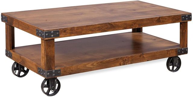 aspenhome® Industrial Fruitwood Cocktail Table-1