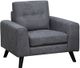 Mazin Furniture Evelyn Grey Upholstered Accent Chair-0
