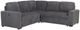 Global Furniture USA U2660-4 3-Piece Corduroy L-Shaped Sectional Sofa Bed-0