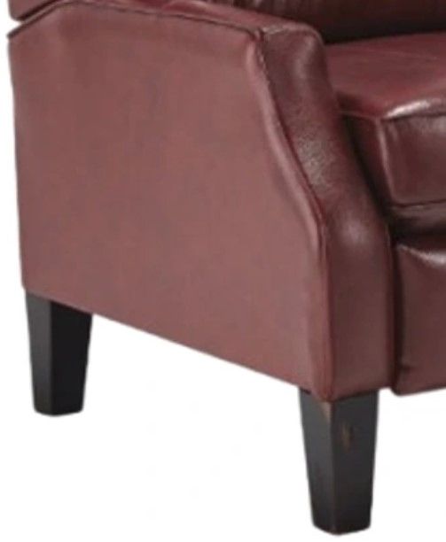 Best® Home Furnishings Customizable Pauley I Leather Power High Leg Recliner with Dark Walnut Legs-2