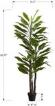 Monarch Specialties Inc. 83" Artificial Plant with Black Pot-2