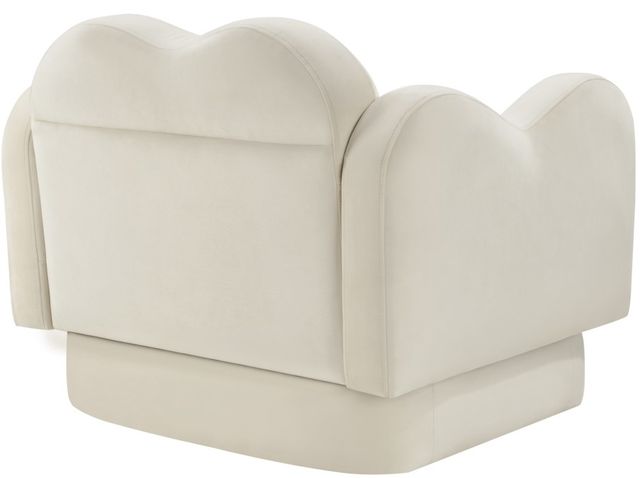 Meridian Furniture Bloom Cream Velvet Upholstered Accent Chair-3