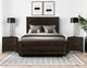 International Furniture Direct Black Merida Black Queen Panel Bed-1