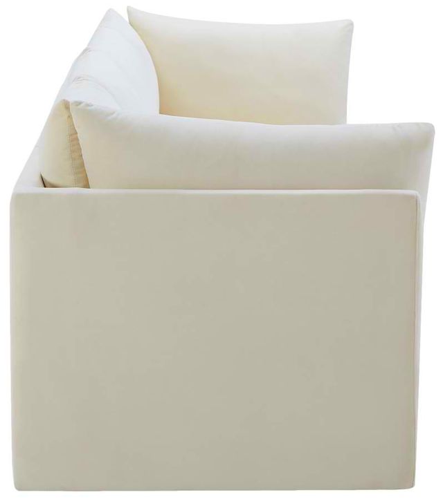 Meridian Furniture Jacob Cream 103" Modular Velvet Sofa-2