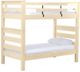 Crate Designs™ Furniture TimberFrame Unfinished Twin XL/Twin XL Bunk Bed-0