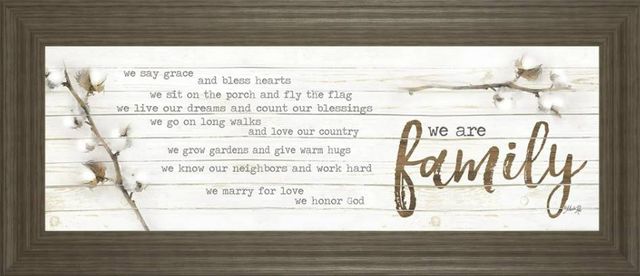 Classy Art We Are Family by Marla Rae Wall Art-0
