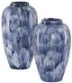 Currey & Company Pallas 2-Piece Blue/White Vase Set-0