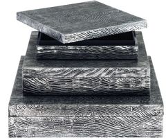 Signature Design by Ashley® Keldy 3-Piece Antique Pewter Box Set