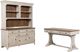 Liberty Furniture Farmhouse Reimagined 3-Piece Antique White/Chestnut Desk and Hutch Set-0