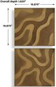 Uttermost® Golden Terrain 2-Piece Bronze/Rich Antique Gold Wall Decor Set-2