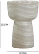 TOV Furniture Charra Travertine Concrete Indoor/Outdoor Side Table-2