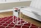 Monarch Specialties Inc. White Metal Accent Table with a Magazine Rack-1