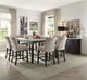 ACME Furniture Nolan Beige/Salvage Dark Oak Counter Chair-2