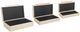 StyleCraft Norman Wyatt Home 3-Piece Camilla Neutral Leather Accessory Boxes-1