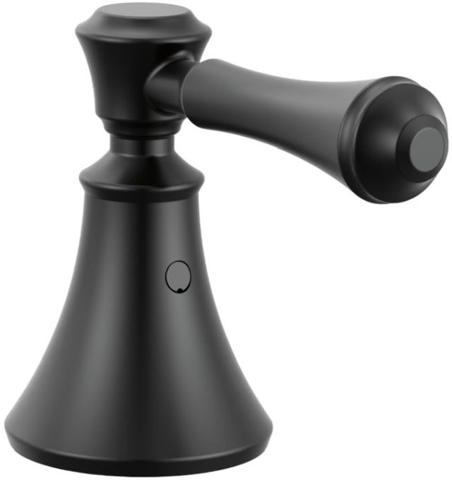 Delta Cassidy® Matte Black Bathroom Faucet Lever Handle-0