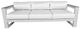 CabanaCoast® Customizable Belvedere Aluminum Outdoor Sofa-1