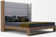VIG Furniture Modrest Heloise Gray/Walnut Queen Panel Bed-0