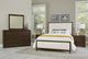LM Co Home By Vaughan-Bassett Crafted Cherry by Ben & Erin Napier Dark Cherry Queen Upholstered Bed-1
