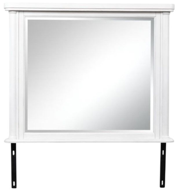 Signature Design by Ashley® Rowlenstown Antique White Dresser and Mirror-3
