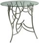 Hammary® Hidden Treasures Glass Top Twig Table with Silver Base-0