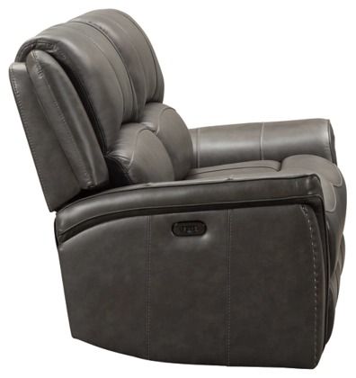 Signature Design by Ashley® Gaspar Gray Power Reclining Loveseat-4