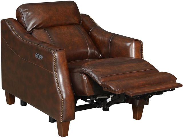 Steve Silver Co. Akari English Chestnut Dual-Power Recliner Chair-1