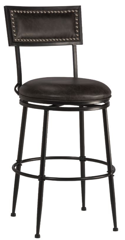 HH2 Home Thielmann Charcoal Swivel Counter Stool-0