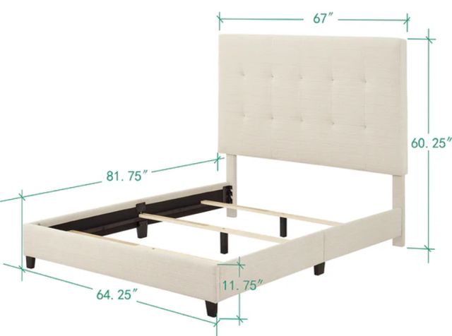 Legends Home Bridger Dynasty Beige King Upholstered Panel Bed-2