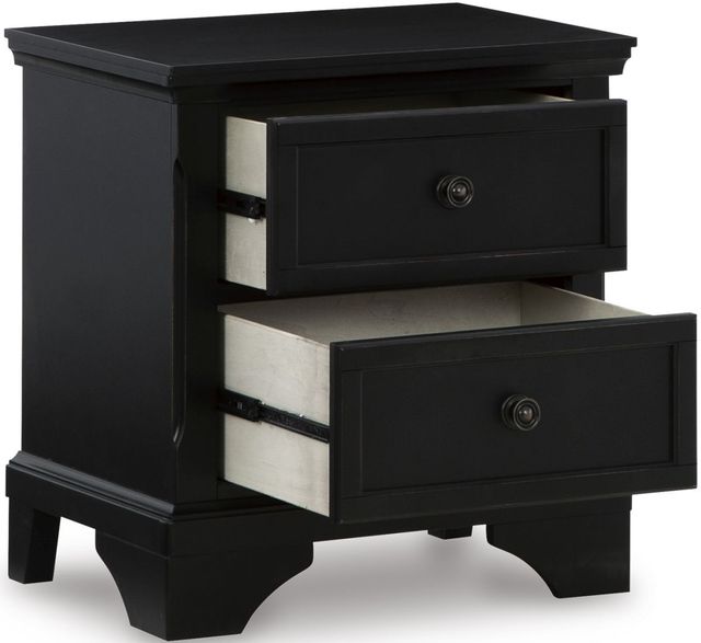 Signature Design by Ashley® Chylanta Black Nightstand-1