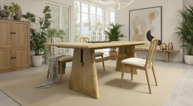 Nest Home Collections Natalie Weathered Timber Dining Table-1