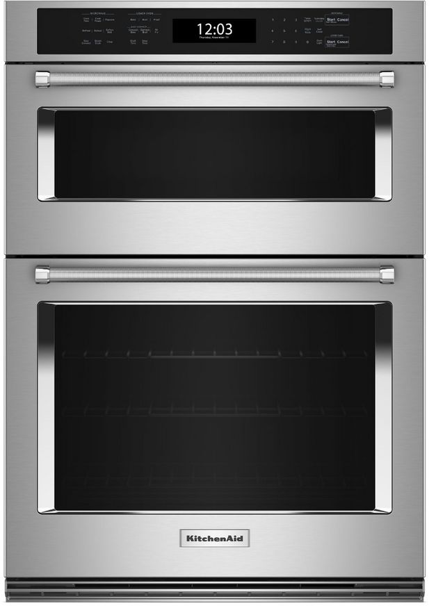 KitchenAid® 30" Stainless Steel Oven/Microwave Combo Electric Wall Oven-0